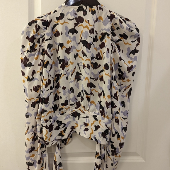 ALC Tessa silk wrap top 6 - Picture 4 of 5